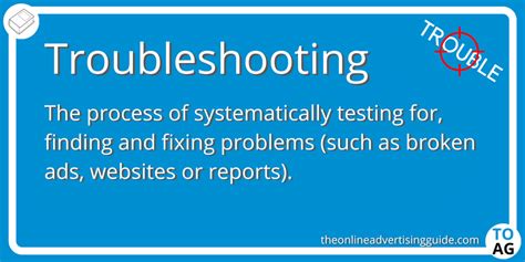 troubleshooting meaning in tagalog